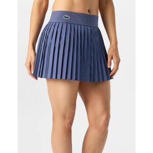 Lacoste Sport Women’s Pleated Tennis Skirt Blue Liner Athletic Golf Size 36
